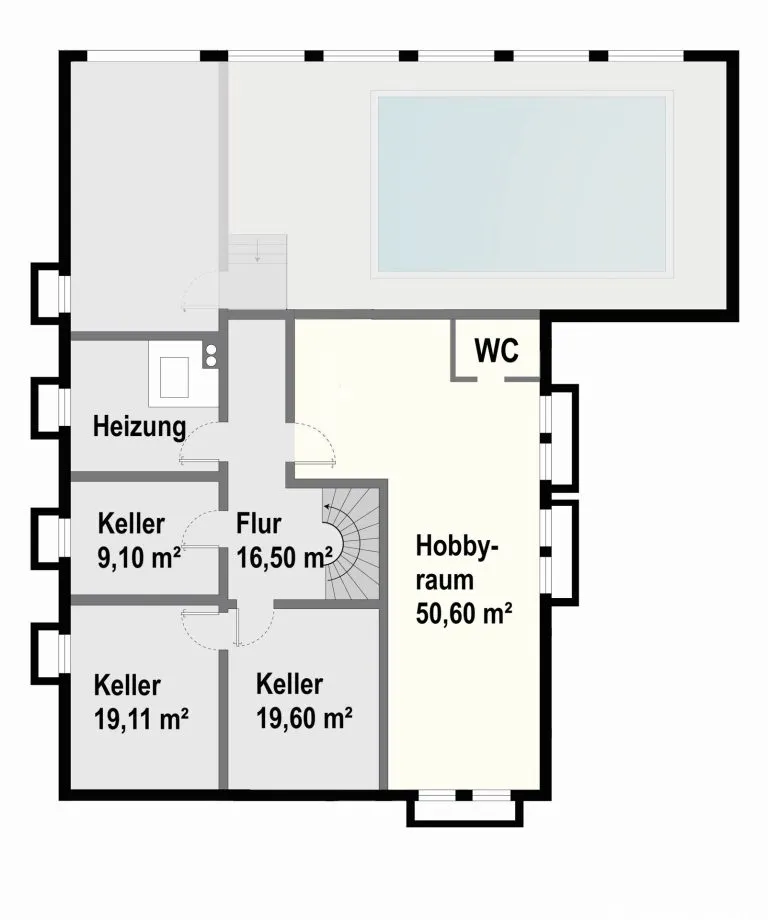 Immobilienangebot - Bobingen - Alle - Wohnen am Schloss in Bobingen! Großer Bungalow mit 7 Zimmer - viel Platz zum Leben und Arbeiten
