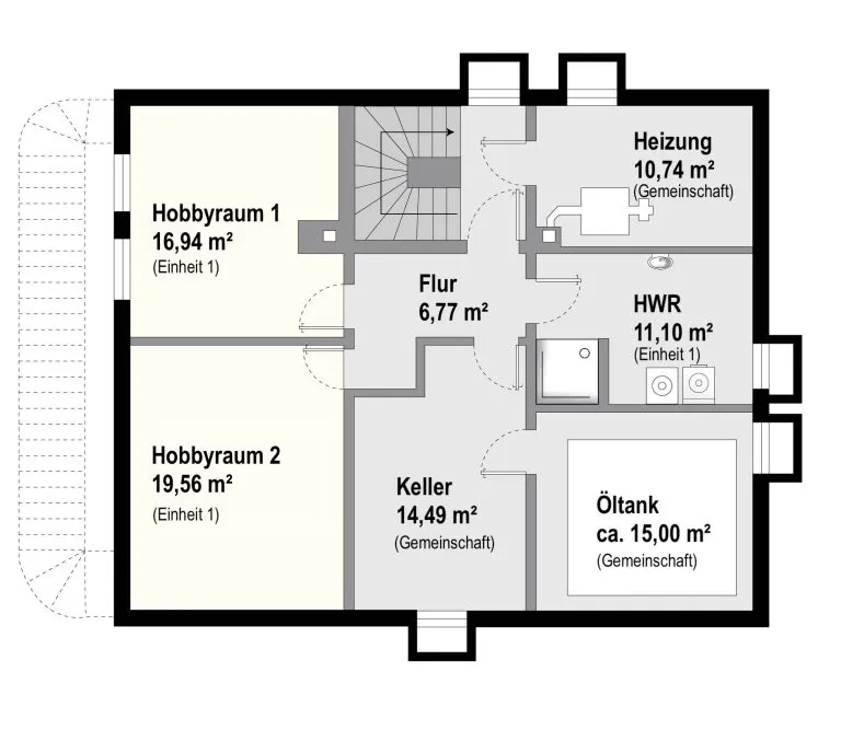 Immobilienangebot - Ottobrunn / Riemerling - Alle - Zweifamilienhaus in ruhiger Wohnlage von Riemerling mit vielfältigen Nutzungsmöglichkeiten