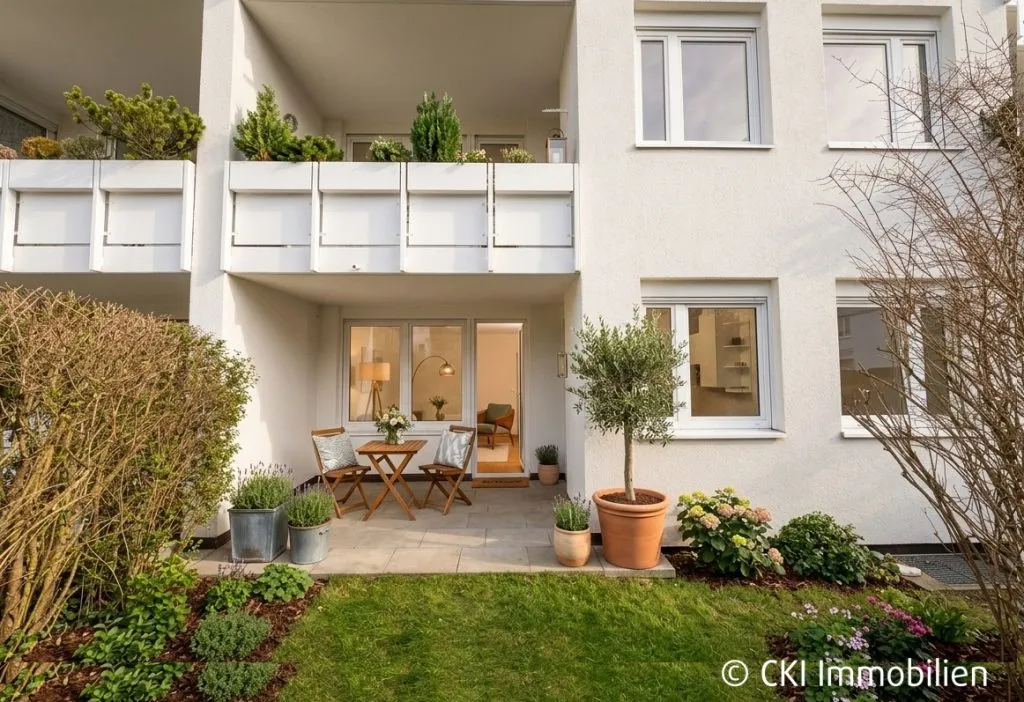 Immobilienangebot - München - Alle - München-Pasing! Freie 2 Zi.-ETW mit
Terrasse und kleinem Garten
in ruhiger Lage