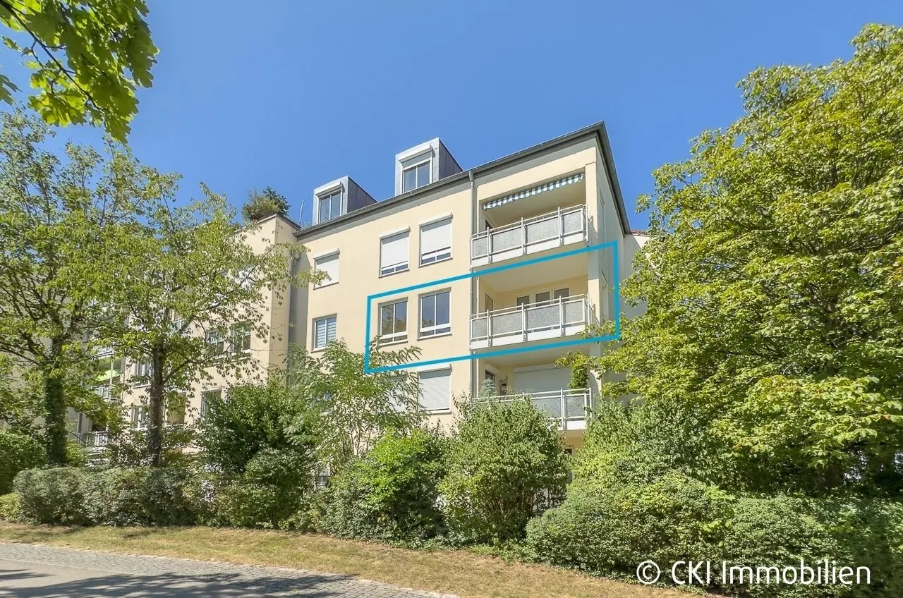 Immobilienangebot - Germering - Alle - Zentrale Lage in Germering! Freie 4 Zi.-ETW mit Südbalkon in parkähnlicher Wohnanlage