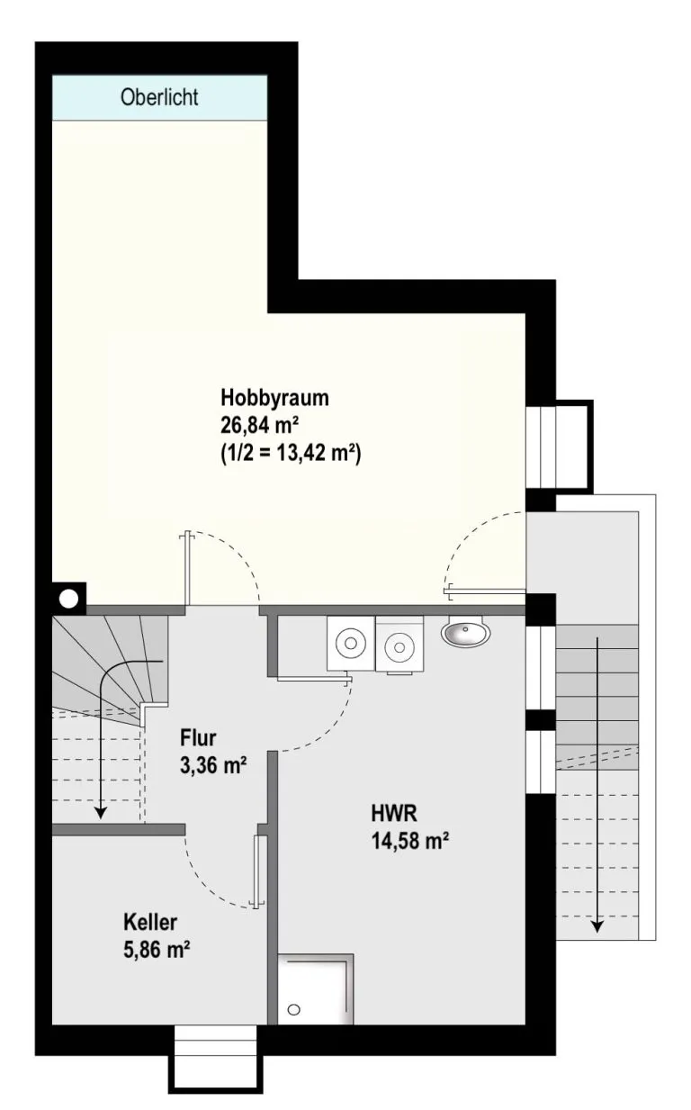 Immobilienangebot - Krailling - Alle - Krailling: Großzügige DHH mit Dachstudio, Hobbyraum & großem Grundstück – provisionsfrei für Käufer