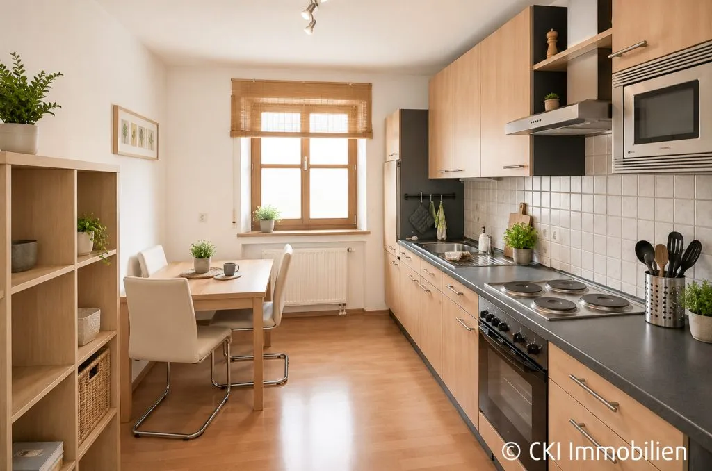 Immobilienangebot - Weßling - Alle - Ländlich Wohnen in Hochstadt 
4 Zi.-DG-Wohnung mit Südbalkon und freiem Blick